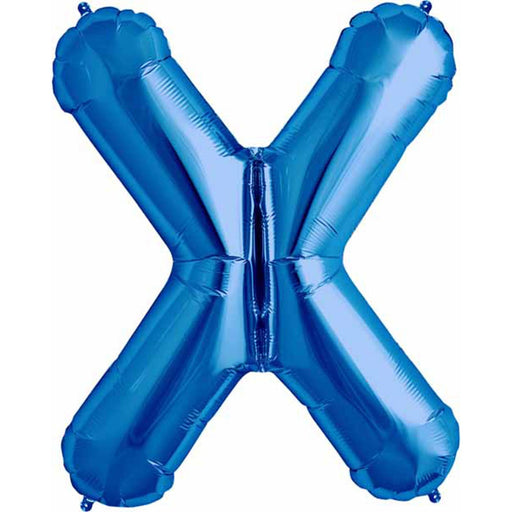 Blue Letter X - 34" Packaged