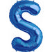 Blue Letter S - 34" - Packaged 00292