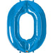 Blue Number #0 Balloon Package (16") - Nsb 00452