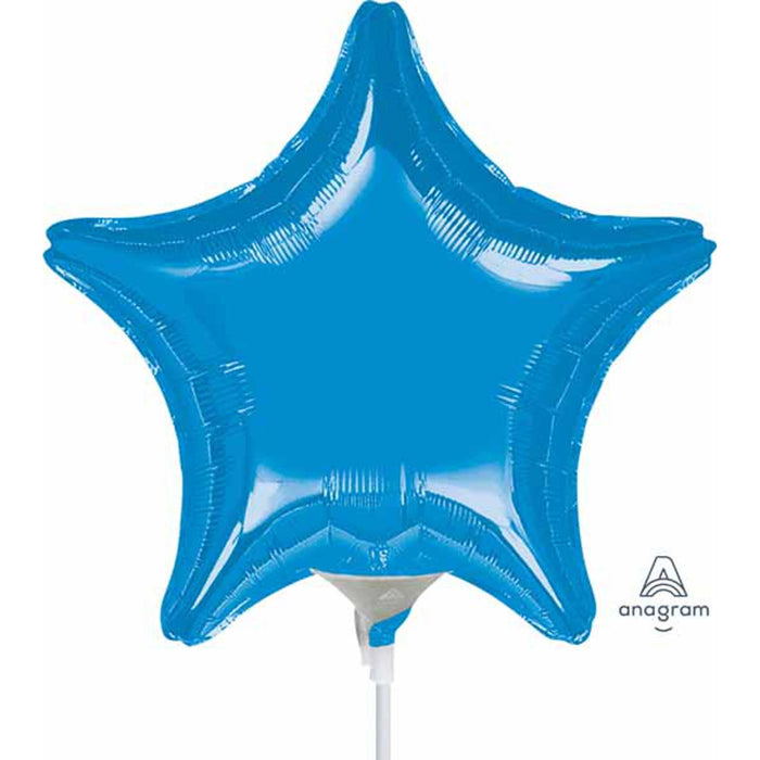 Blue Star 4" Mylar A10 Pack Of 100 #W4Ssbsb.