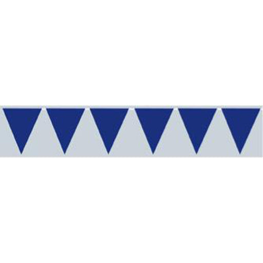 "Blue Triangular Pennant Banner - 10"X12' 1/Pk"