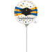 Blue & Gold Grad 9" Round A15 Mylar Balloon.