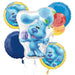 "Blues Clues Bouquet With Balloons, Toys And Party Hat - P76 Pkg"