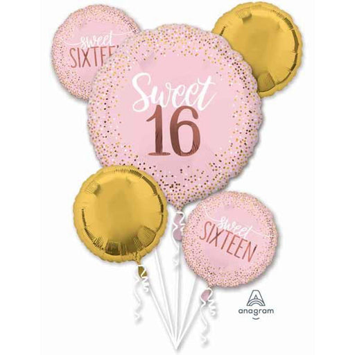 Blush Pink Balloon Bouquet For Celebrations - 16 P75 Balloons.