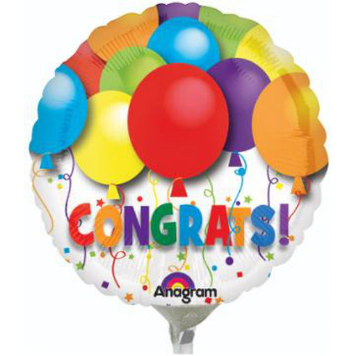 "Bold Congrats Balloon - 9" Round Mylar"