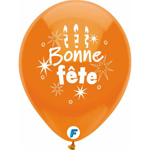 "Bonne Fete Balloons Set - 8 Pack (12" Each)"