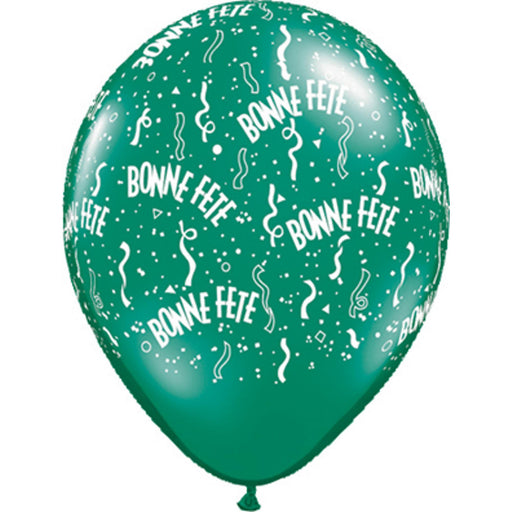 "Bonne Fete 11" Jewel Balloons - Pack Of 50"