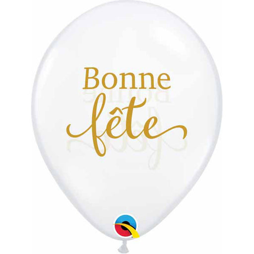 "Bonne Fete" Balloons - 50 Pack Of 11" Durable And Eco-Friendly Latex Balloons