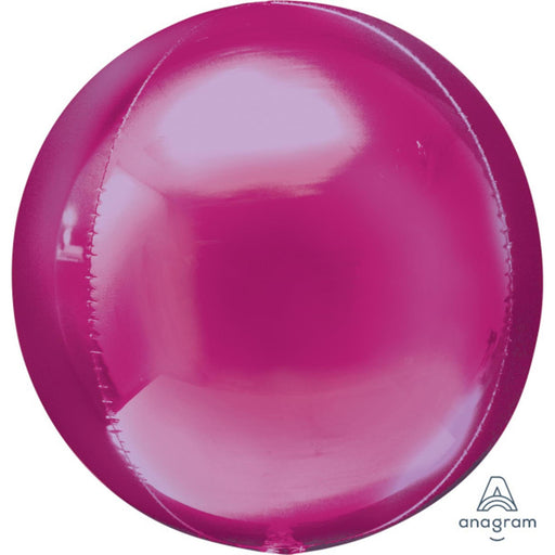 "Bright Pink Orbz Balloon Package - 16 Inch Solid Design"