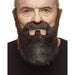 Brown/Red - Moustache & Beard Accessory 