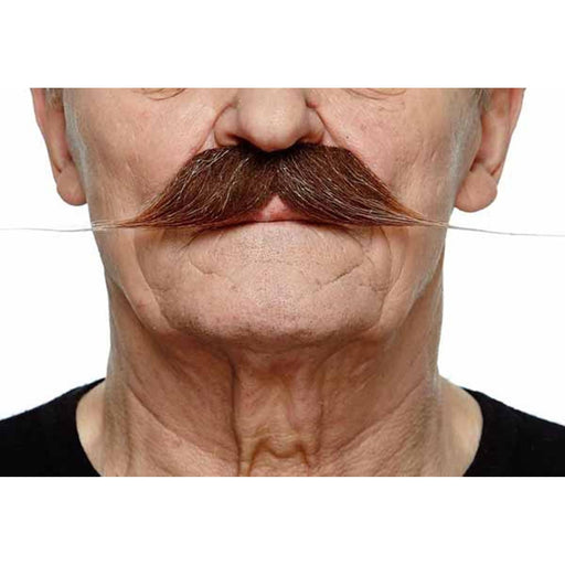 Brown & White Moustache