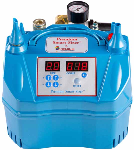 Premium Smart-Sizer Digital Gas Balloon Inflator with Foot Pedal