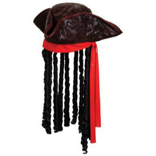 "Caribbean Pirate Hat - Classic Design (1/Pack) Osfm"