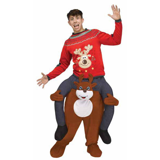 Carry Me On Your Shoulder Reindeer Costume - 6'/200Lb