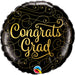 "Celebrate Graduation With Congrats Grad Gold Doodles Balloon Package"
