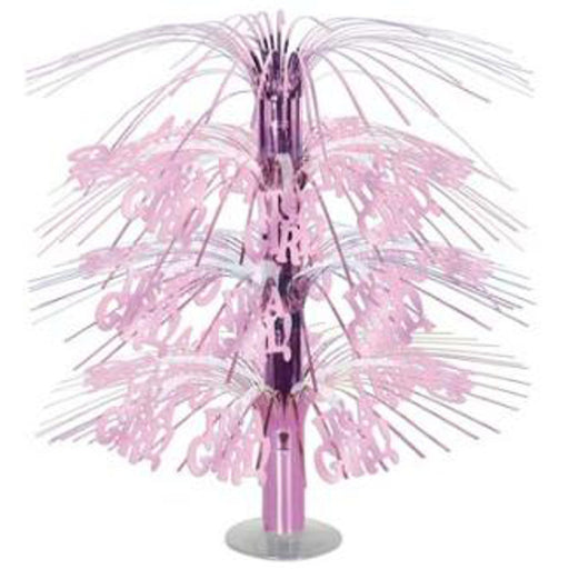 "Charming Its A Girl Cascade Centerpiece - 18 Inches"
