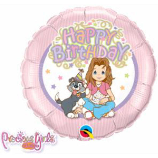 Celebrate with Elegance Precious Girls Club 18" Happy Birthday Mylar Balloon (5/Pk)