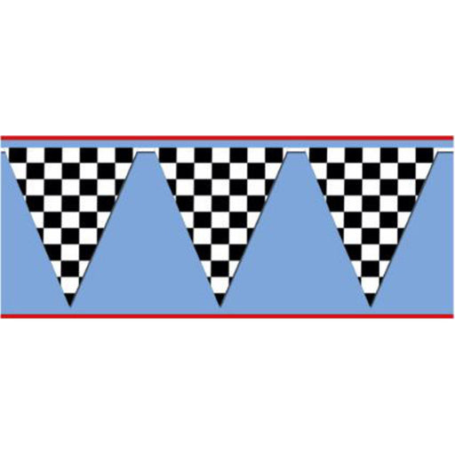 "Checkered Pennant Banner - 17" X 120'"