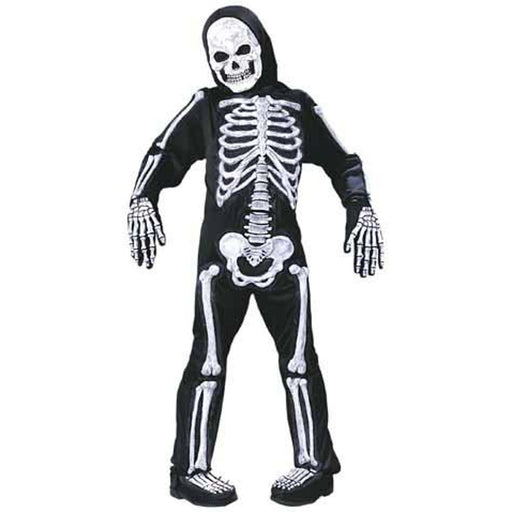 Child Totally White Skelebones - Medium Size