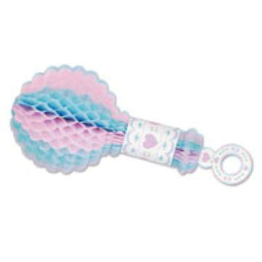 Colorful 17" Art-Tissue Rattle.