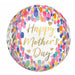 Happy Mother's Day Colorful Orbz 16″ Balloon (3/Pk)