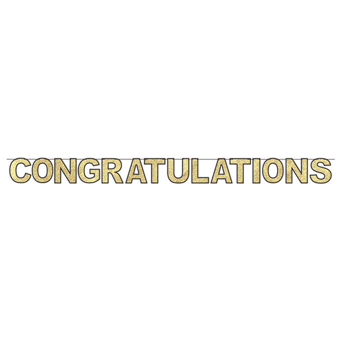 "Colorful Congratulations Streamer For Celebrations (1/Pkg)"