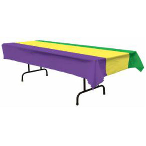 Colorful Mardi Gras Table Cover.