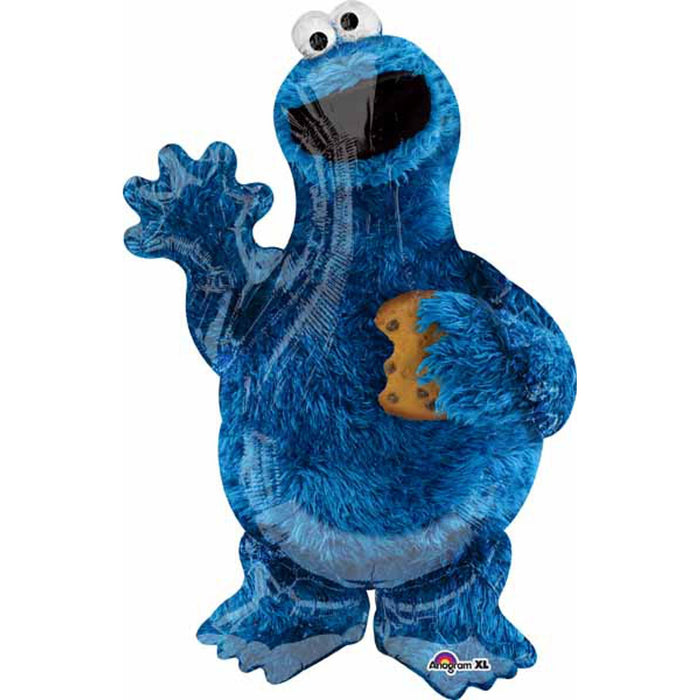 Cookie Monster Plush Toy With P38-Shaped Box - 35"