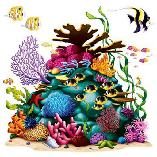 Coral Reef Prop Instatheme - 63"X63" (1/Pk)