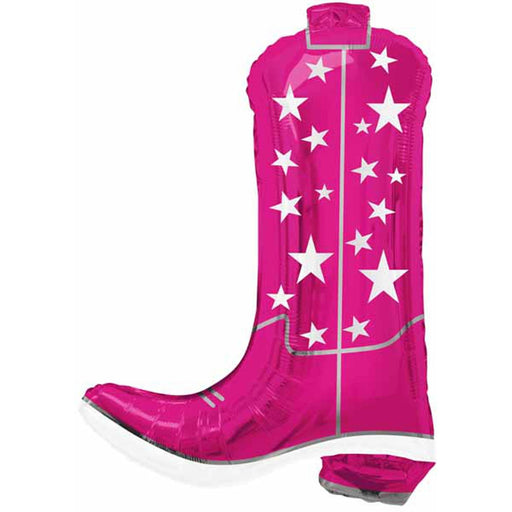 Cowgirl Boot Shaped Foil Balloon - 26" By Tuftex