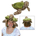 "Cozy Plush Sea Turtle Hat - One Size Fits All"