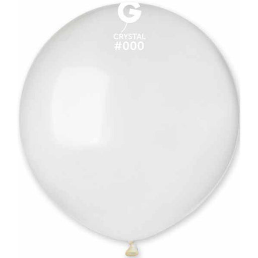 Crystal Clear Latex Balloons - 19" #000 (25/Bag) From Gemar
