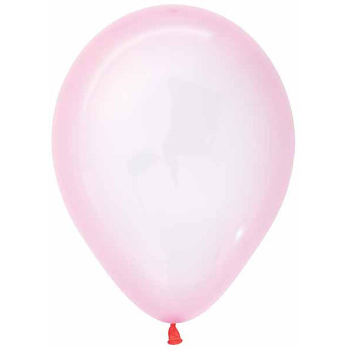 Crystal Pastel Pink 11" Latex Balloons (100/Bag)