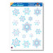 Crystal Snowflake Clings - Pack Of 32.