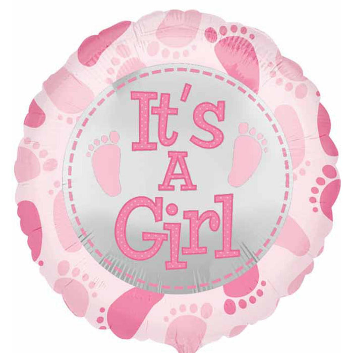 Cute Baby Girl Feet Vinyl Decals - 18" (Set Of 20)