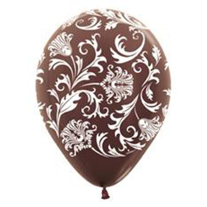 Damask Table Covers 11" Met Brown 50/Bg