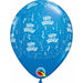 "Dark Blue Birthday Balloons - Pack Of 50"