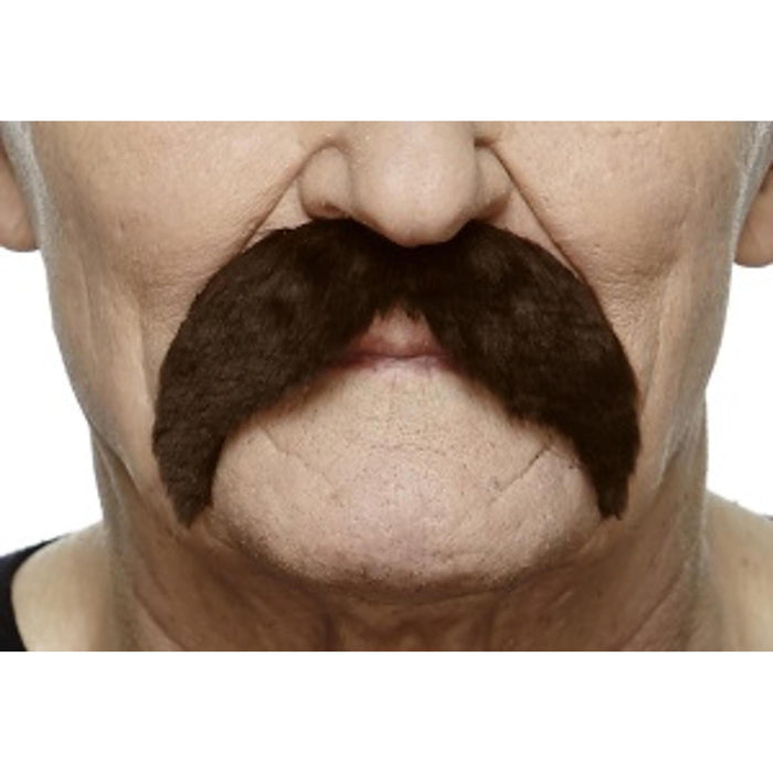 Dark Brown Moustache - 11 Cm X 6 Cm