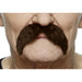 Dark Brown Moustache - 11 Cm X 6 Cm