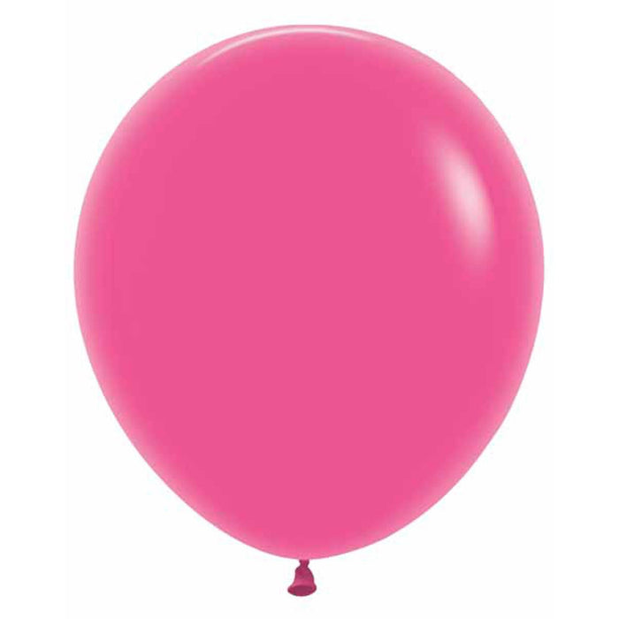 Deluxe Fuchsia 18" Latex Balloons (25/Bg)