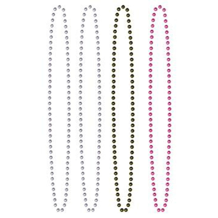 Diva Beads Party Supplies Black, Silver & Pink Assorted Beads (36/Pk)