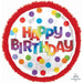 32" Dots Of Color Birthday Doo-Dads Balloon (1/Pk)