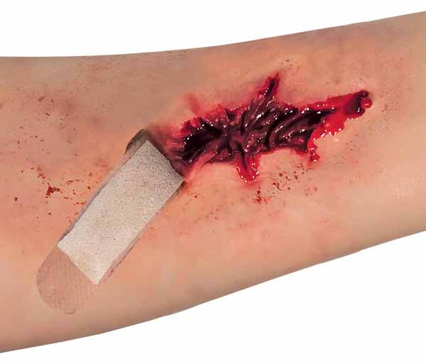 Woochie Bandaged Wound Latex Prosthetic Appliance