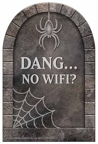 Dang... No WiFi? Comedy Halloween Tombstone Prop
