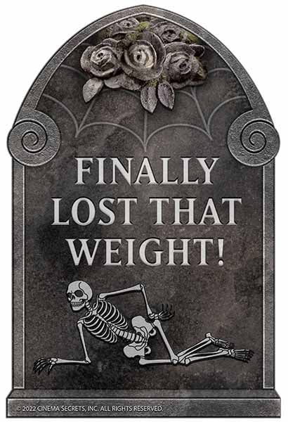 Finally Lost Weight Comedy Tombstone Halloween Prop