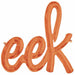 "Eek Script Kit - 45" Orange"
