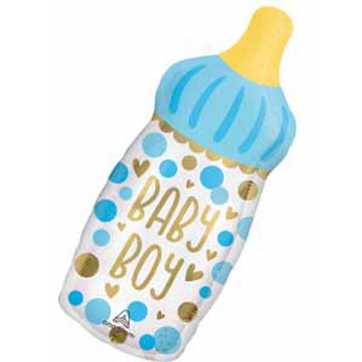 "Extra Large Baby Boy Bottle Balloon Kit - P30"