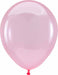 Anagram Crystal Clearz Pink 11-Inch Latex Balloons, 100 Count