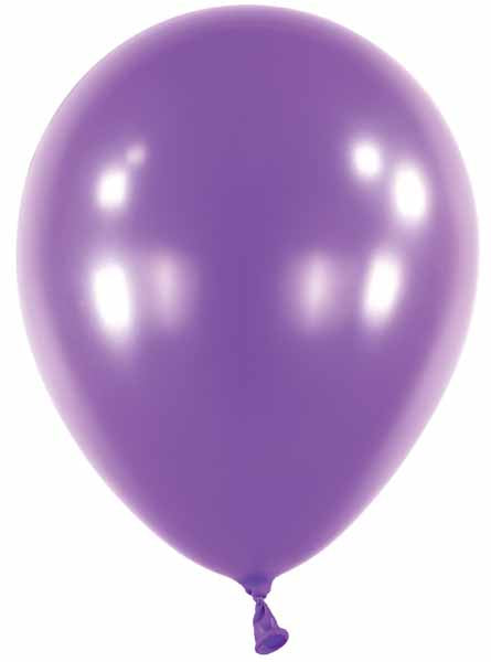 11-Inch Metallic Purple Latex Balloons, 100 Count