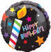 Birthday Candles 18-Inch Foil Balloon